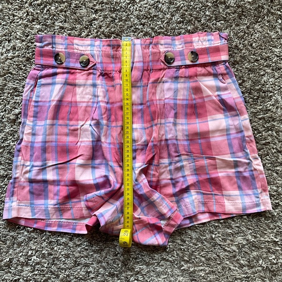 Square Pattern High Waist Pink Shorts Size 12 - Picture 7 of 7
